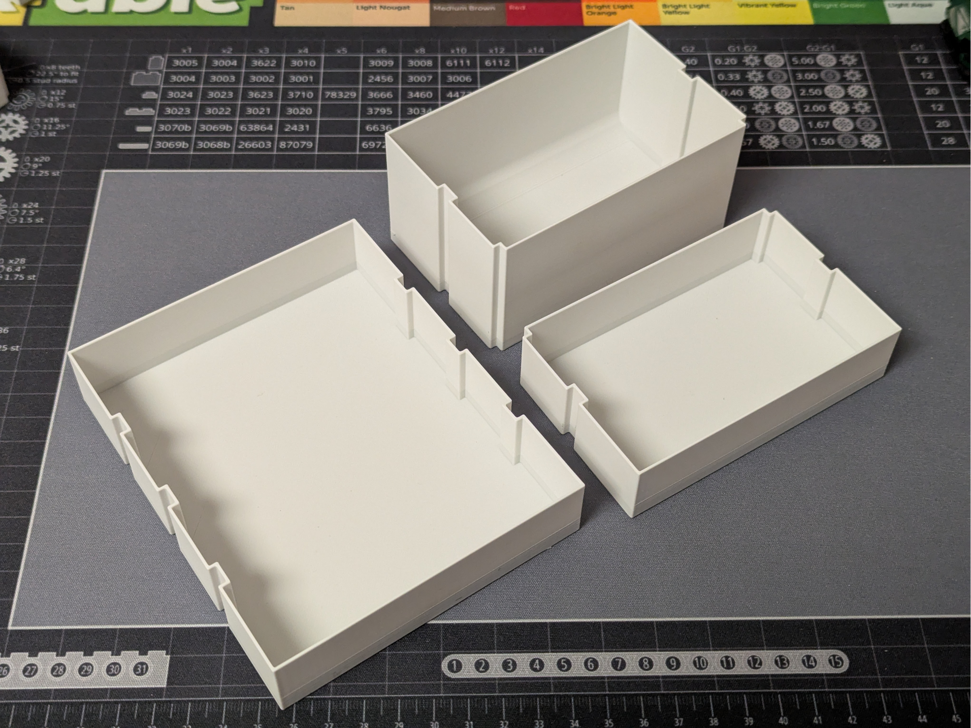 Stackable inserts for Stanley cabinet drawers