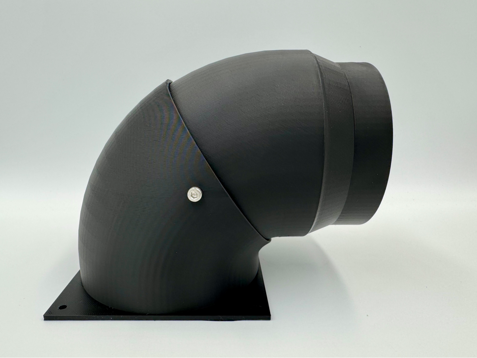 120mm Fan To 100mm Pipe 90 Degree Adaptor