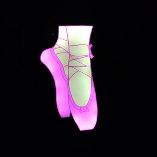 Ballet shoes LED light box