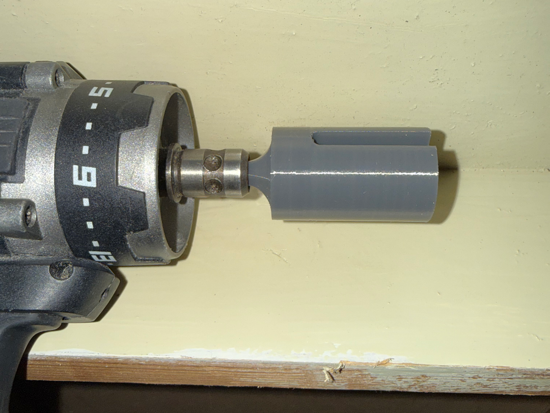 Wing nut driver drill bit NO SUPPORTS