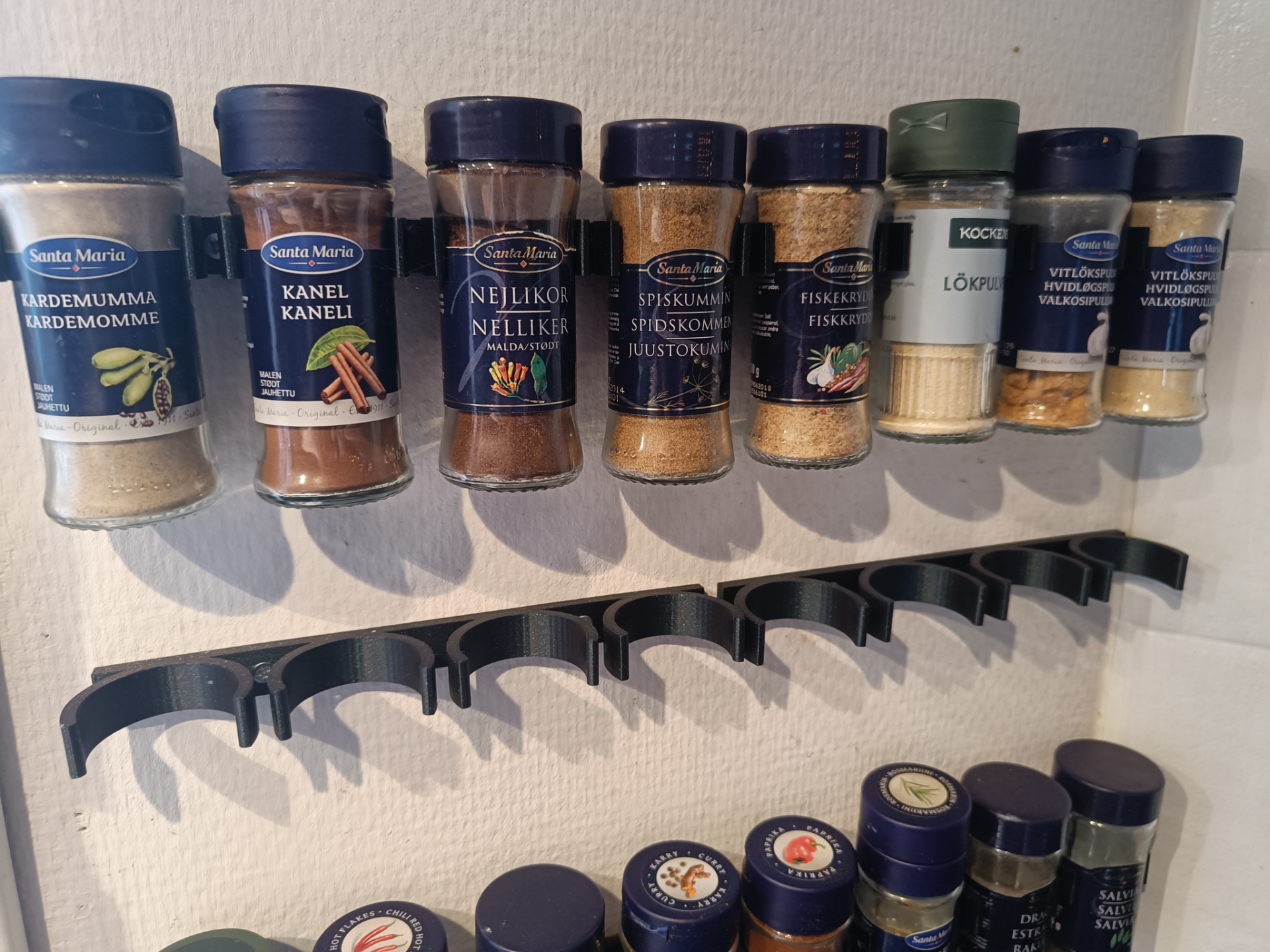 Spice shelf/rack for jar sizes 38/45/59mm