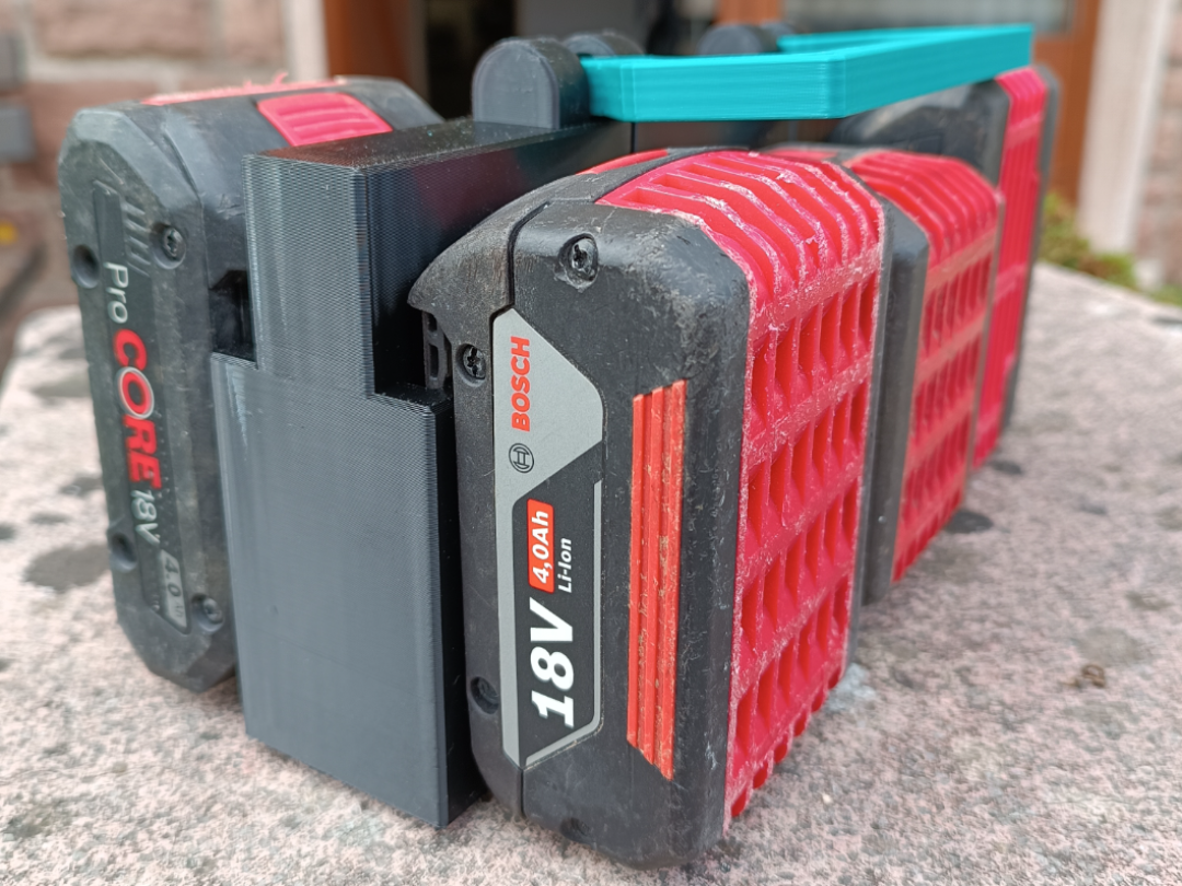 Expandable Bosch 18V Battery (6-10) - FLIP HANDLE
