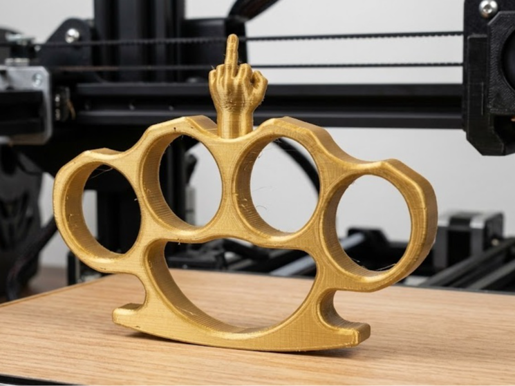 Brass Knuckles with and without middle finger