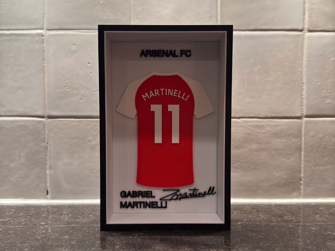 Gabriel Martinelli - Arsenal FC - Jersey Frame