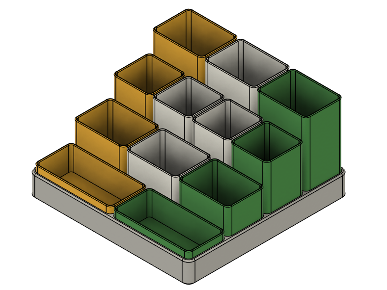 Modular Desk Organizer for Creative Tools