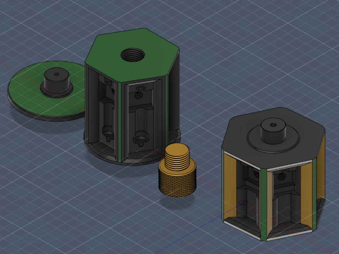 H2C Polygon Shape Magnetic Nozzle Storage