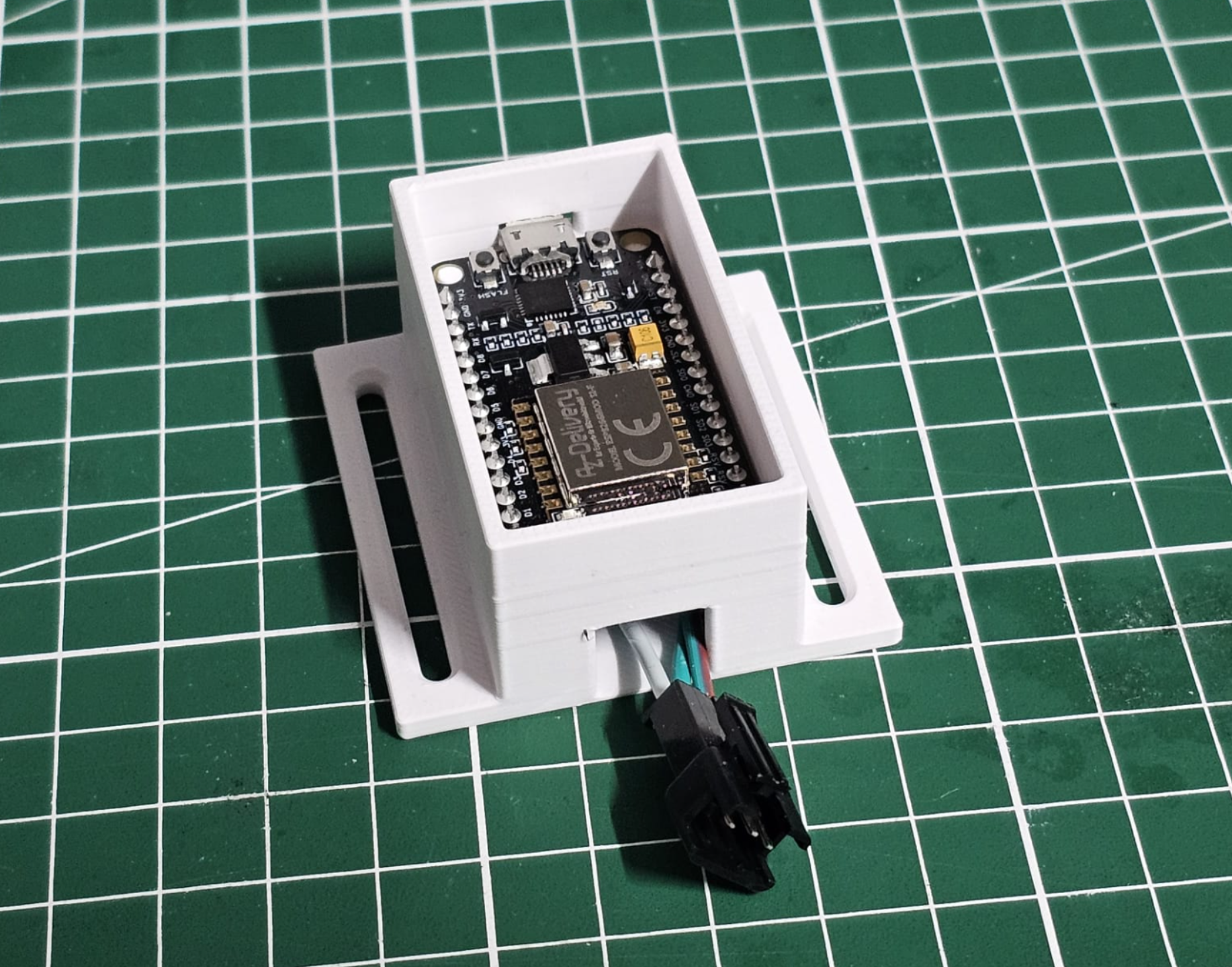 ESP8266MOD 12-F enclosure with mounting pads