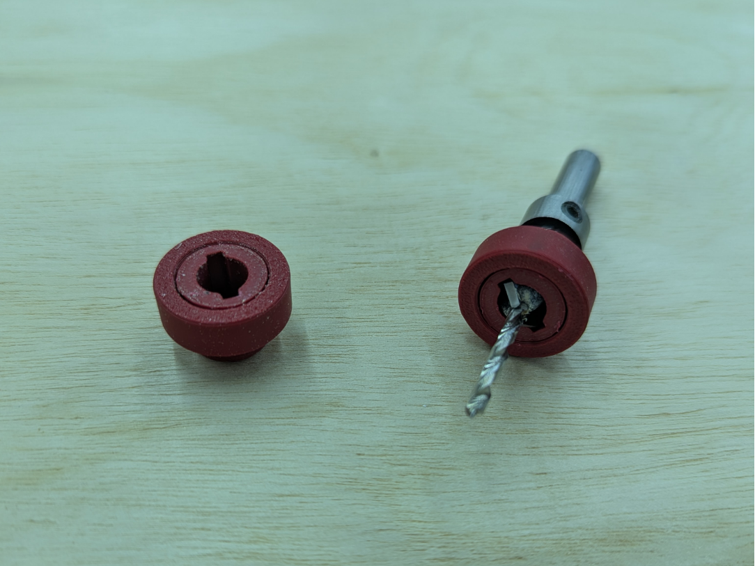 Counter sink drill bit depth stop
