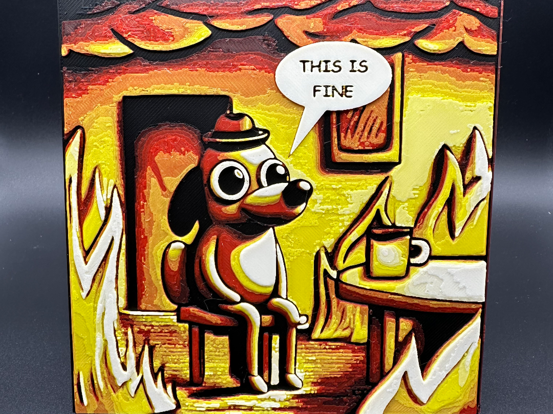 This is fine dog hueforge