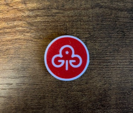 Trefoil Guild fridge magnet