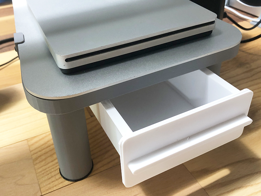 27 in Mac Studio Display riser + drawer