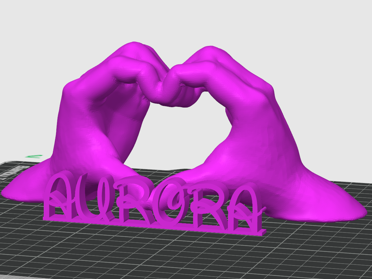 Mani a cuore Aurora