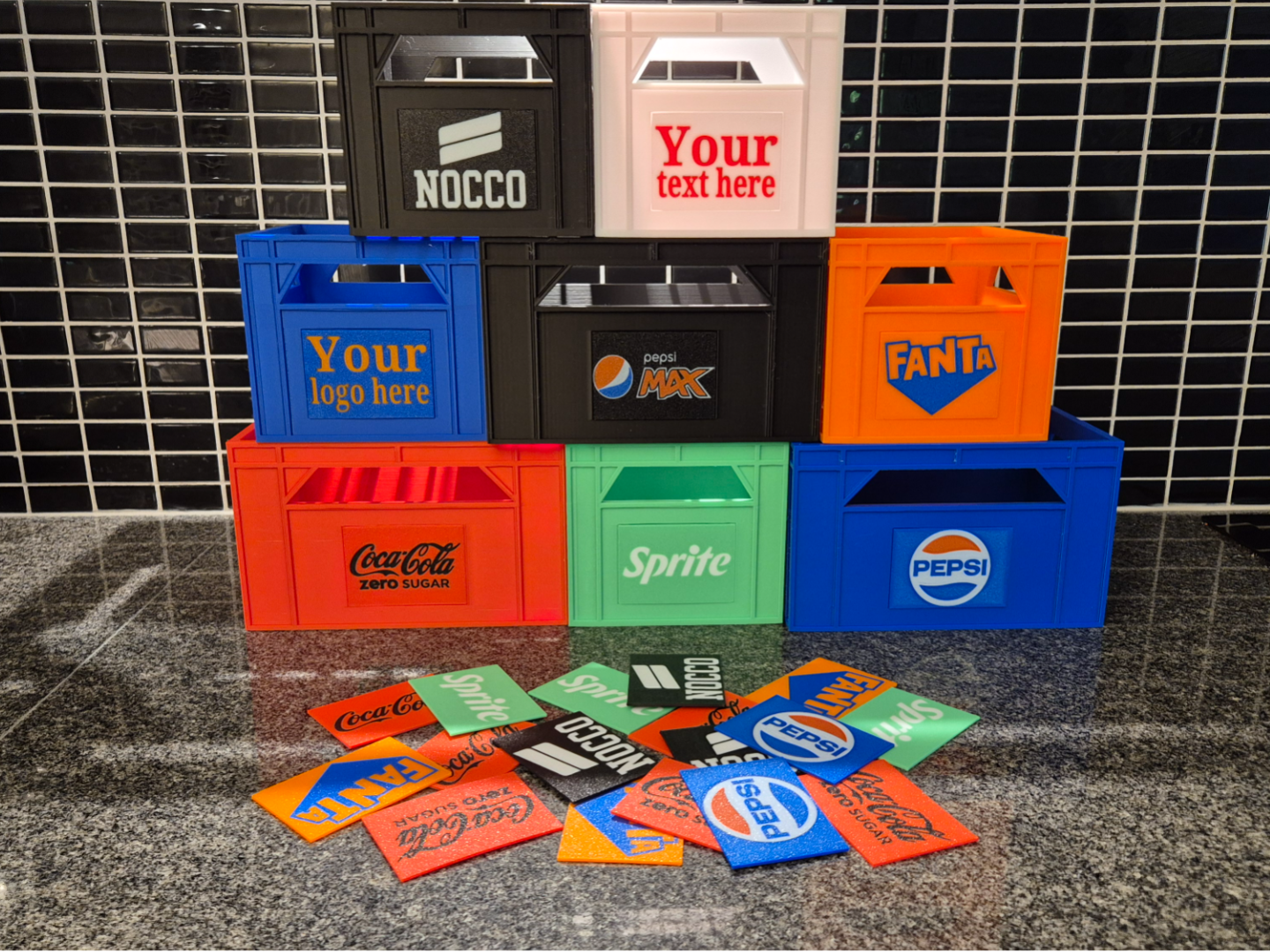 Slim Can Crate 6 cans – Swap Signs – Customizable