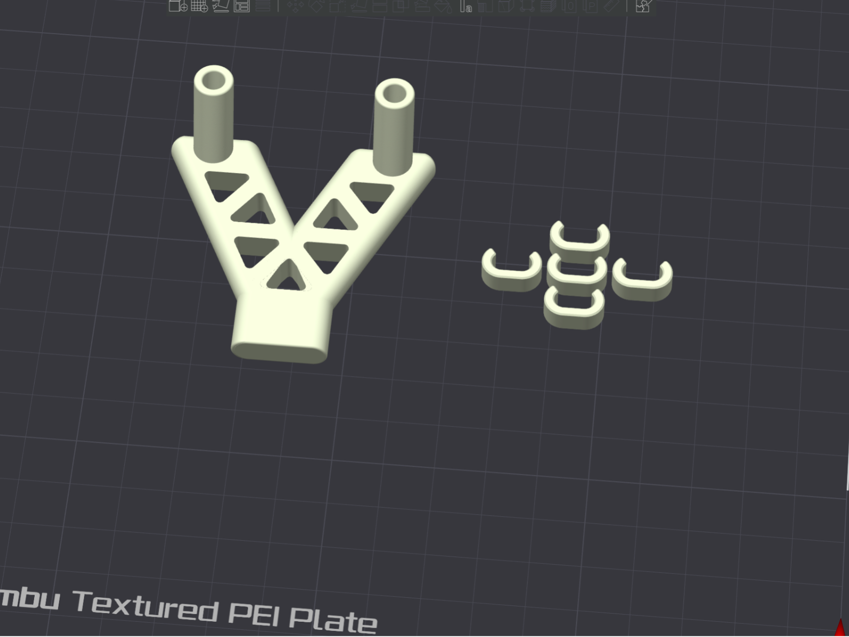 Double PTFE Tube connector holder