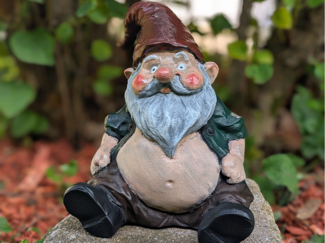 Sitting Garden Gnome