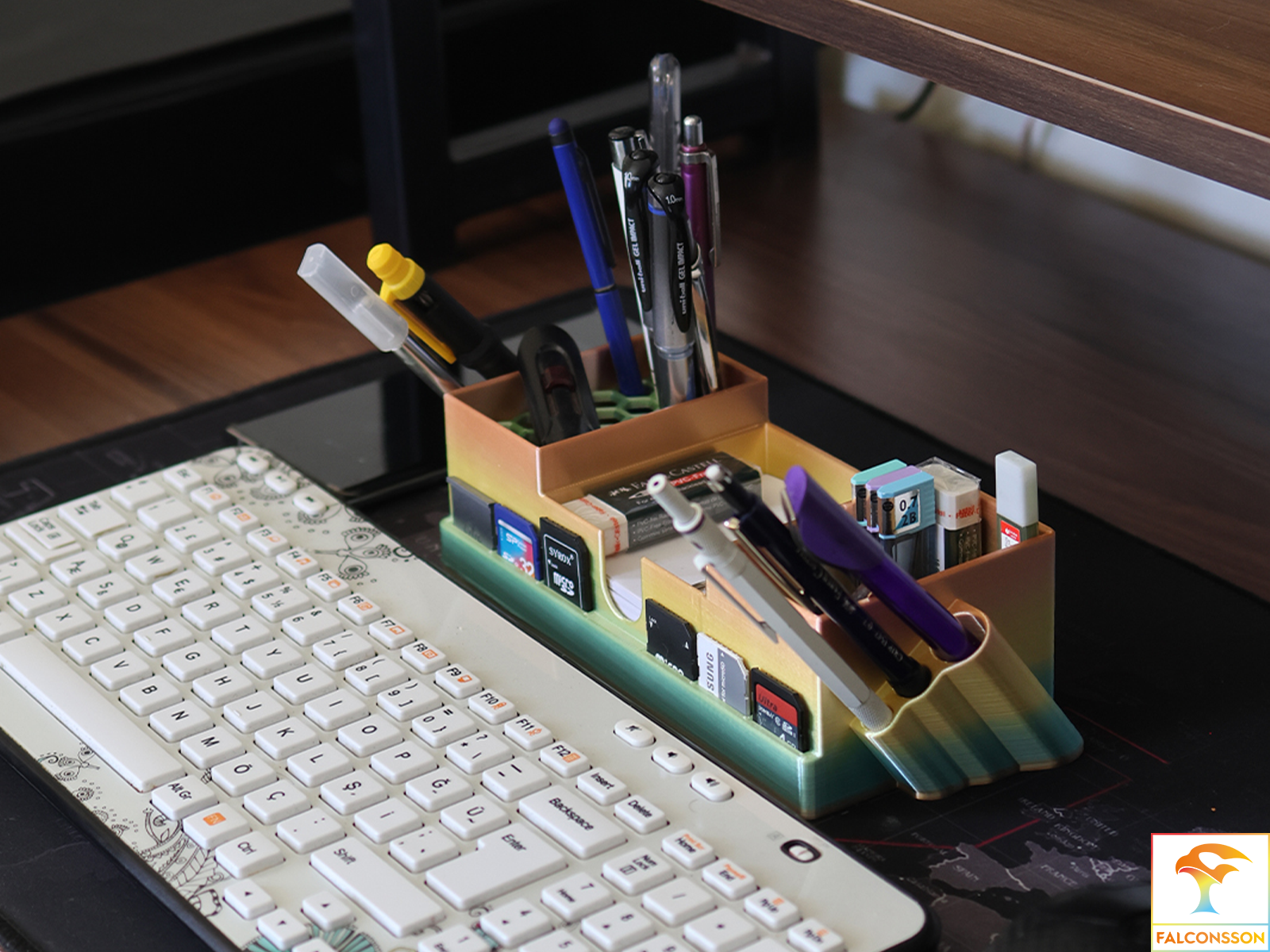 Falconsson Pen Holder Desktop Organizer