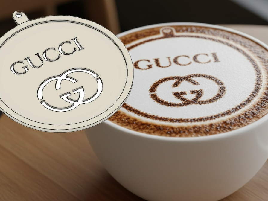 Kaffeeschablone Gucci