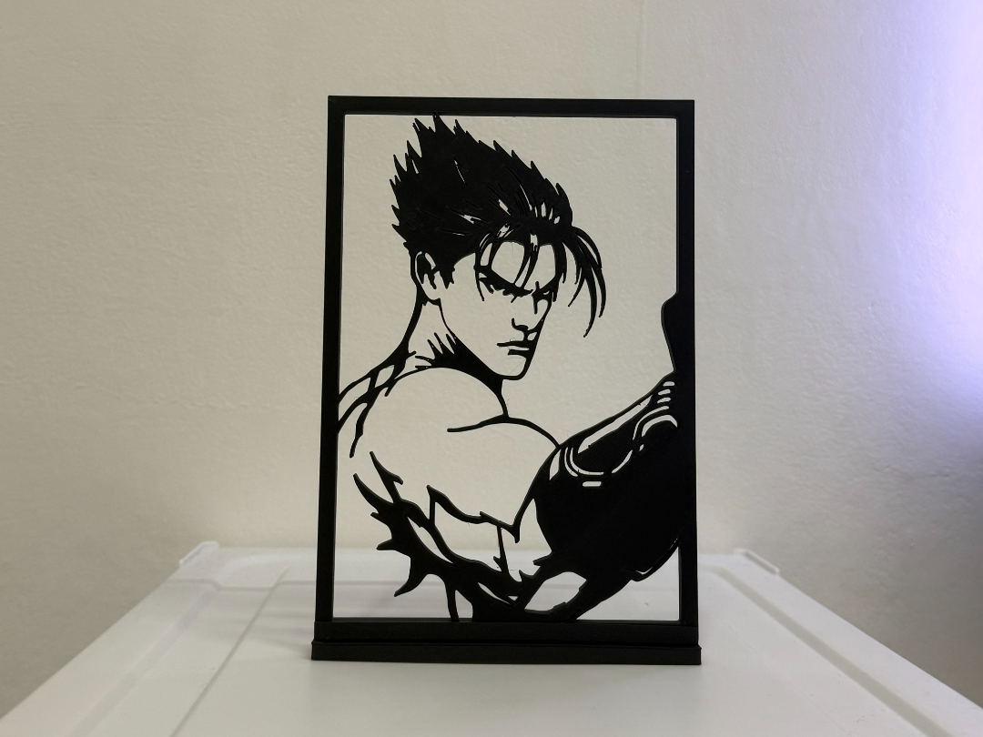 Quadretto Jin Kazama - Tekken 3 - Wall Art