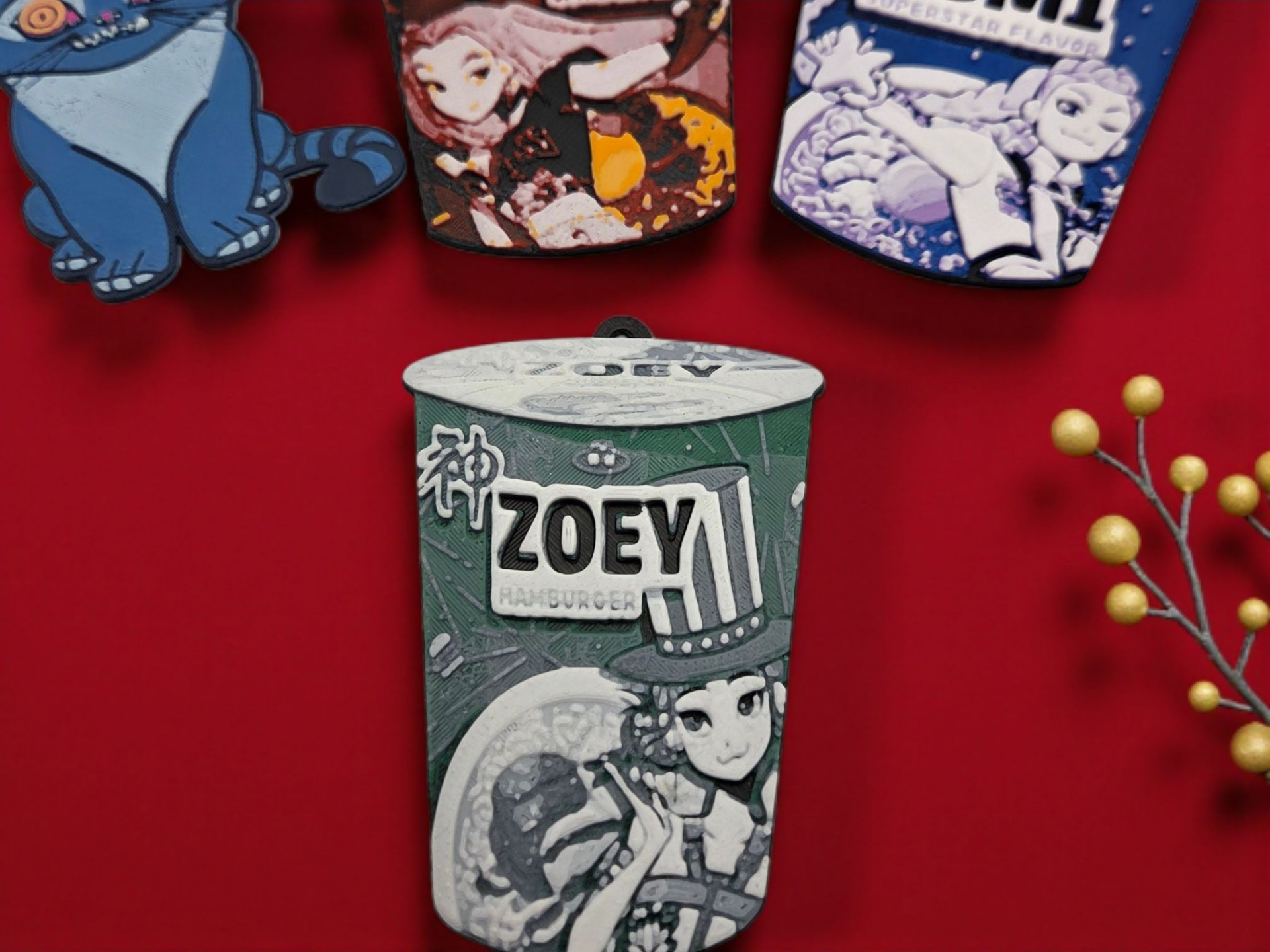 Kpop Zoey Ramen Christmas Ornament