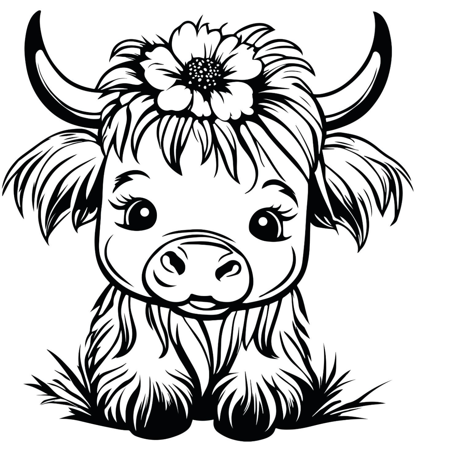 cute Highland cow tea light disc
