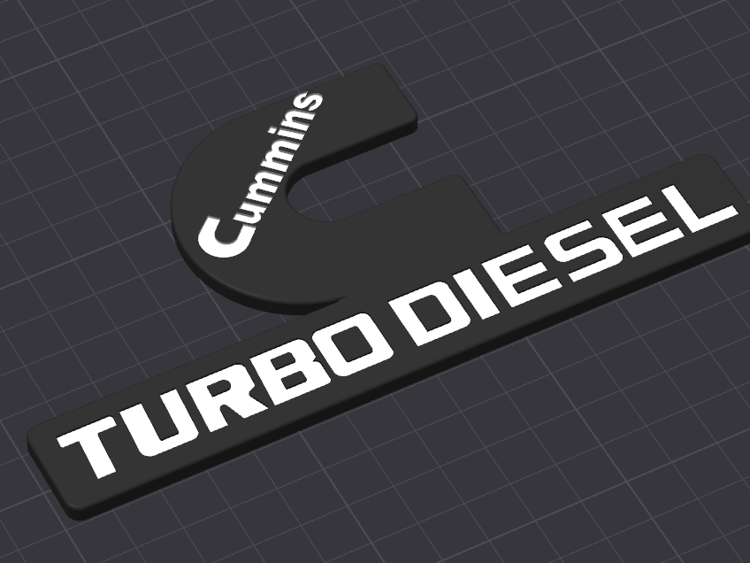 Cummins Turbo Diesel logo emblem
