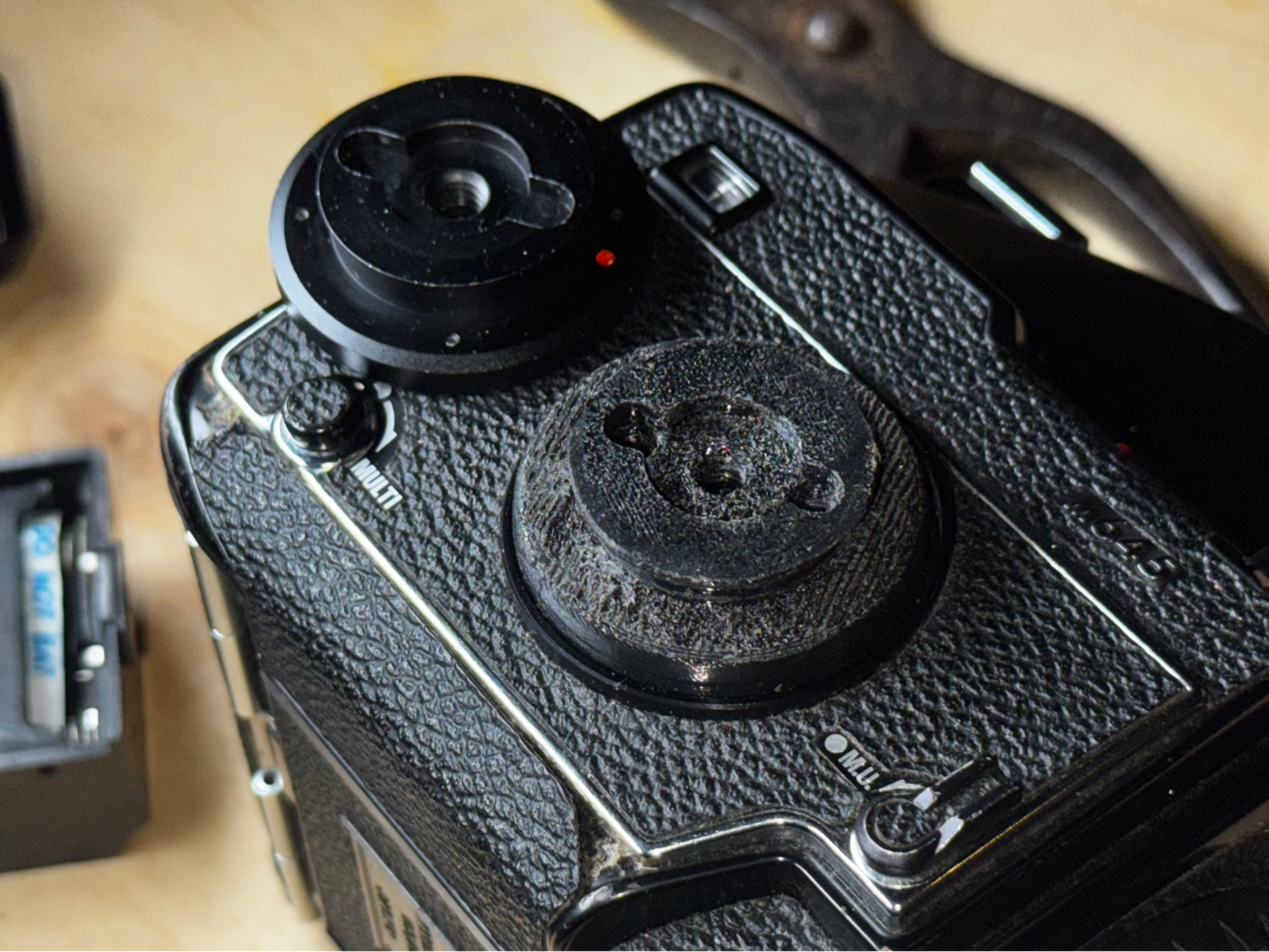 Winding attachment power drive mamiya 645