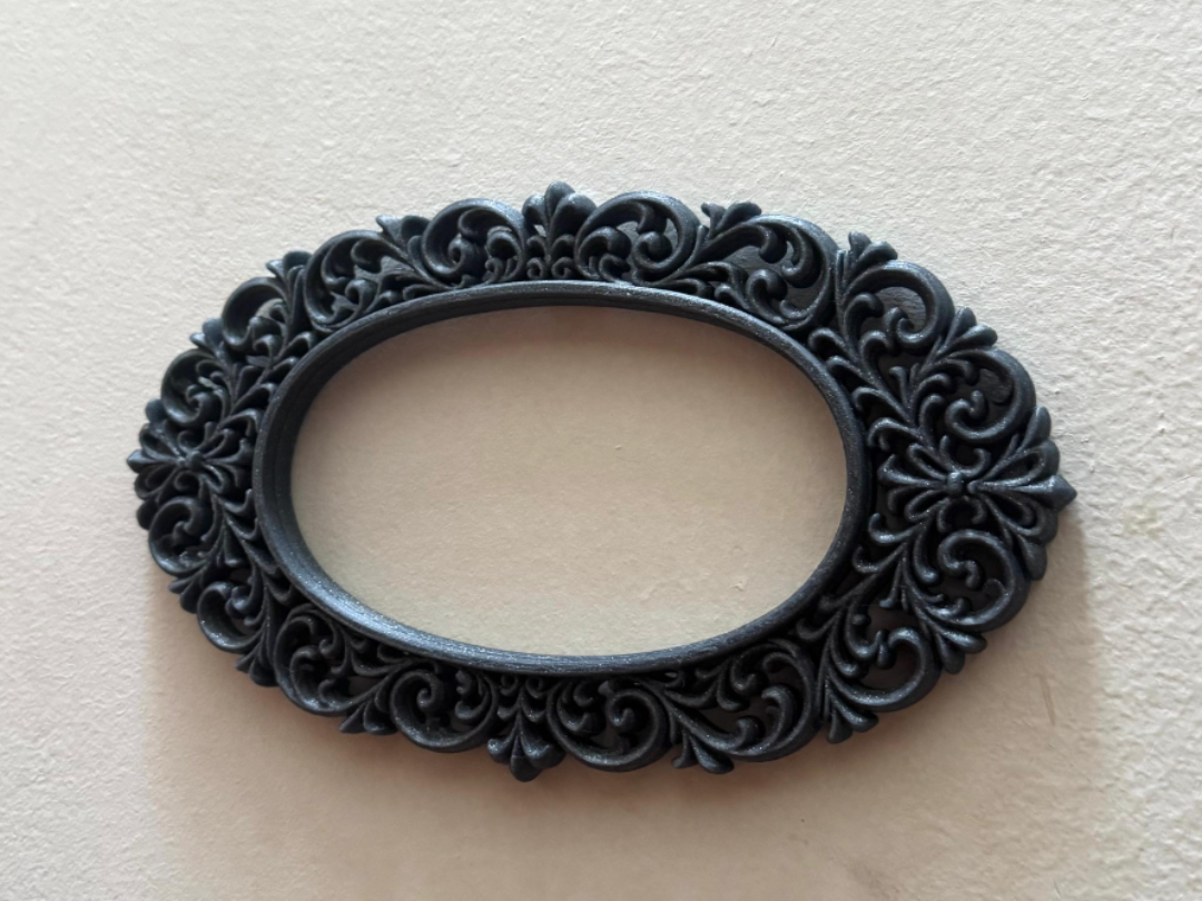 Victorian Goth Oval Frame Goth Decor Wall Decor