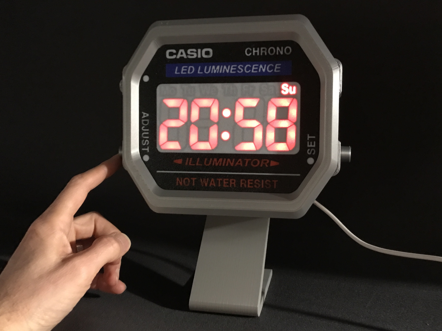 Giant Casio Watch / Clock A158 with LED