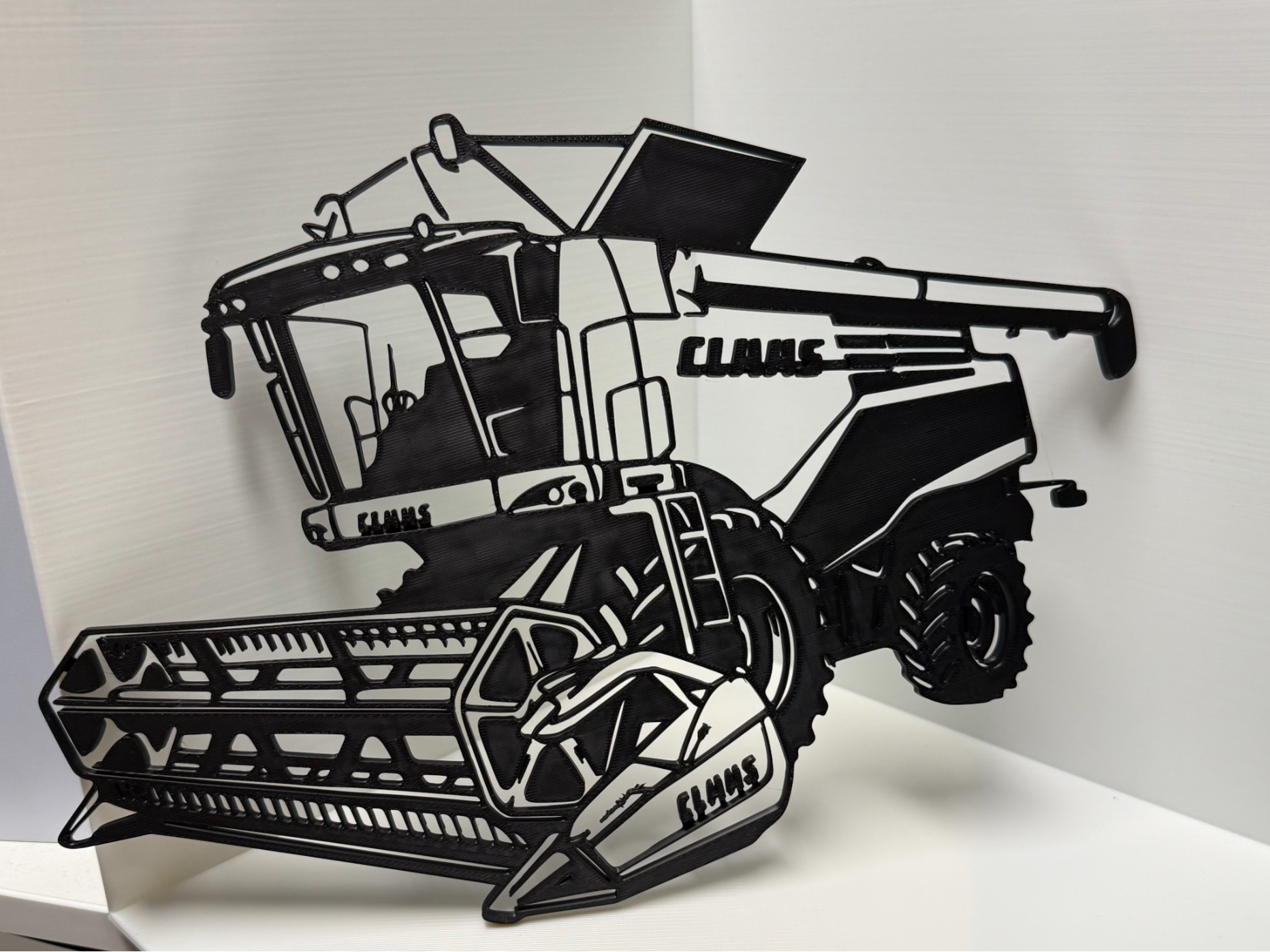 Claas Mähdrescher Silhouette