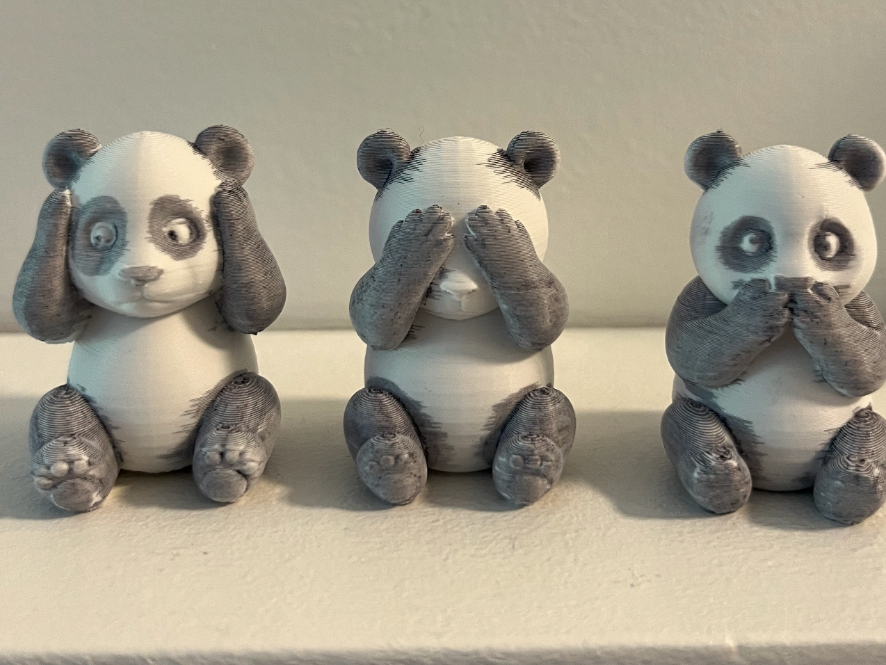 The Three Wise Panda Bears