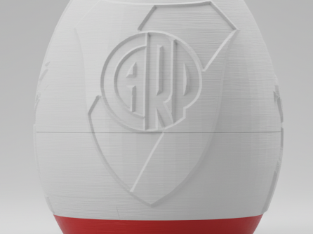 Huevo de Pascua alcancia caramelero River Plate