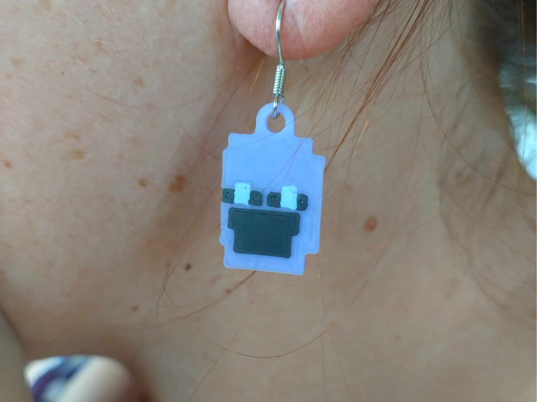 Purple Guy Earrings (Can print without AMS)