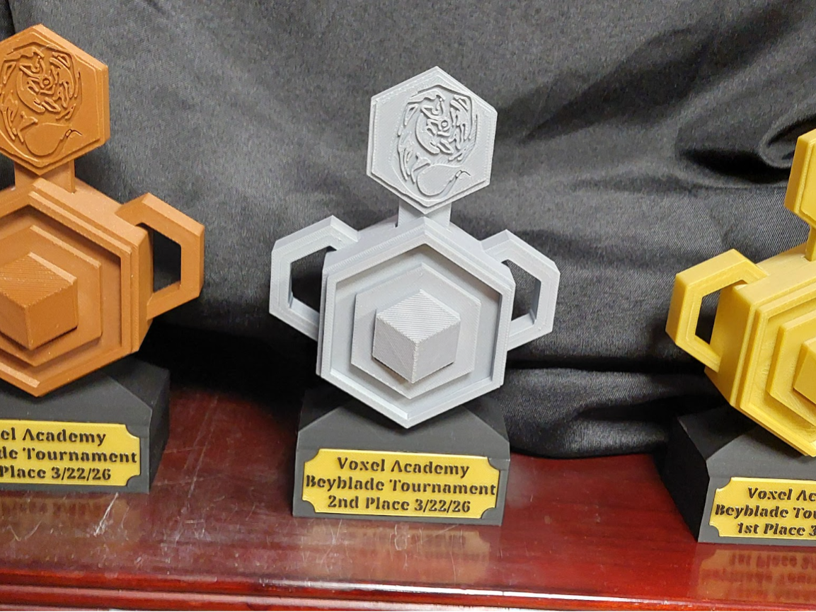 Voxel Academy Beyblade Tournament Trophy