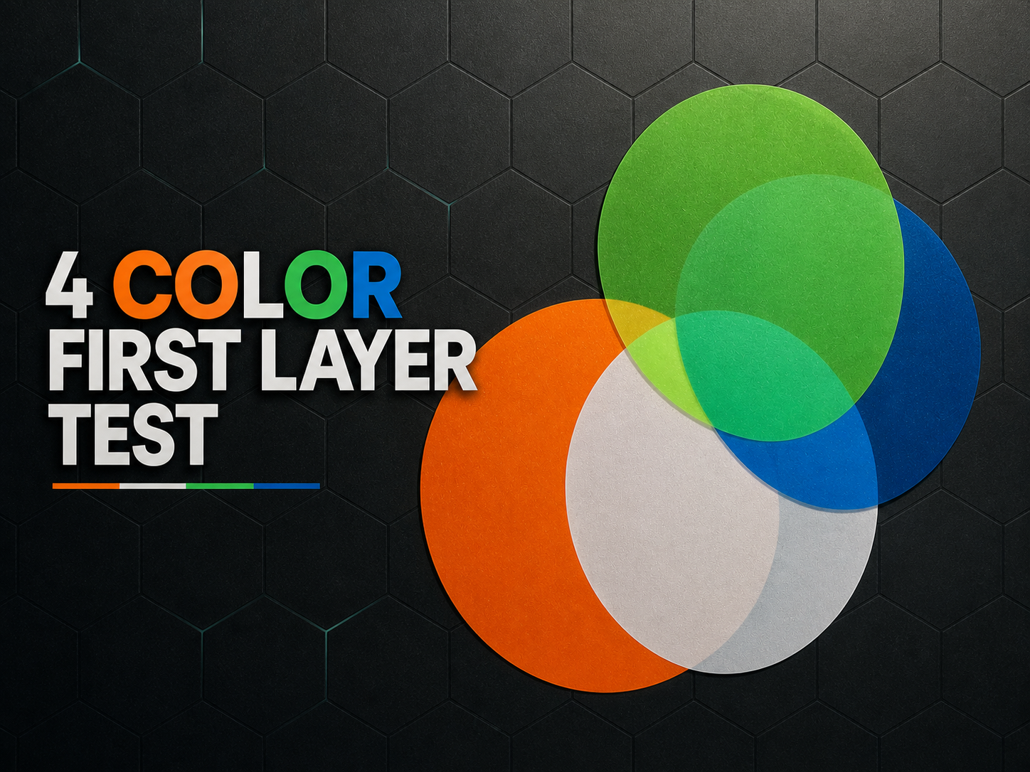 AMS First Layer Test – 4-Zone Color Calibration