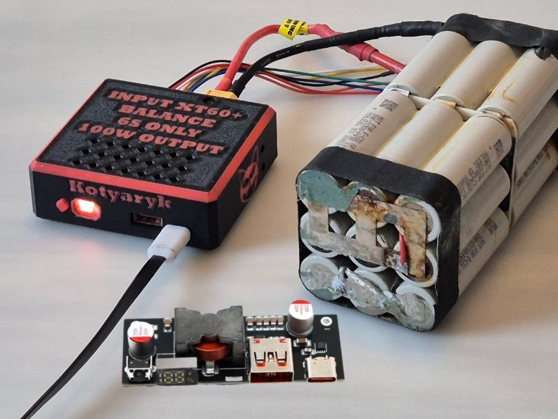 100W FPV Battery PowerBank Module 6S