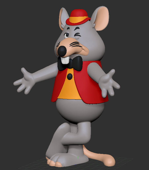chuck e cheese figurine