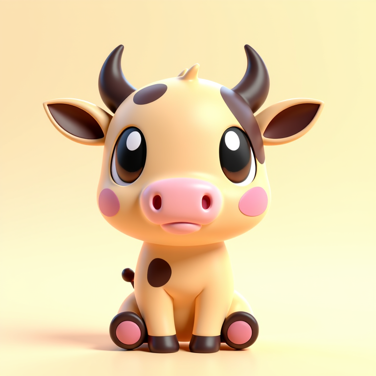 Cute Cow Figurine for AMS!