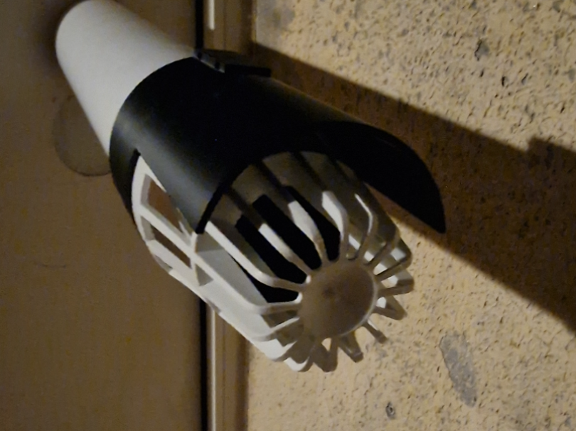 Para pioggia per tubo di scarico