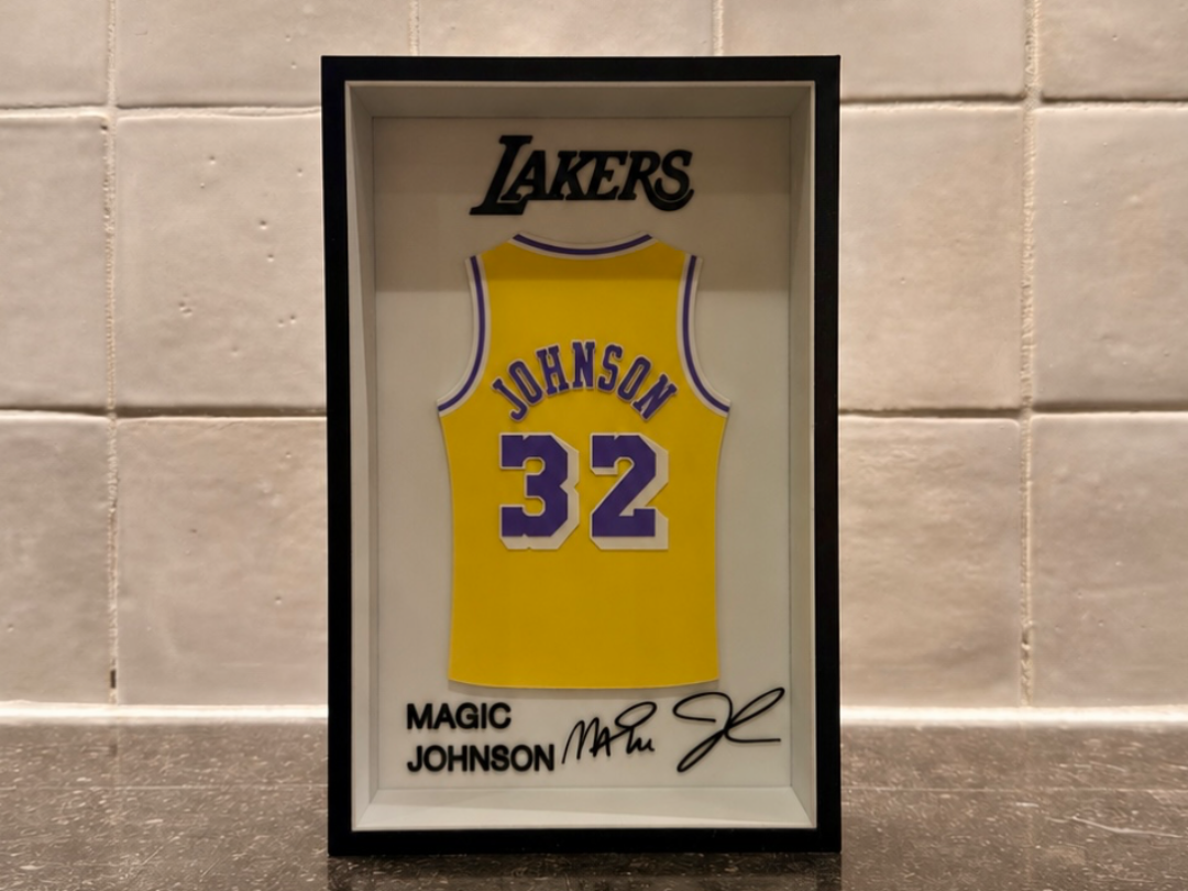 Earvin Magic Johnson Jr. - Lakers - Jersey Frame