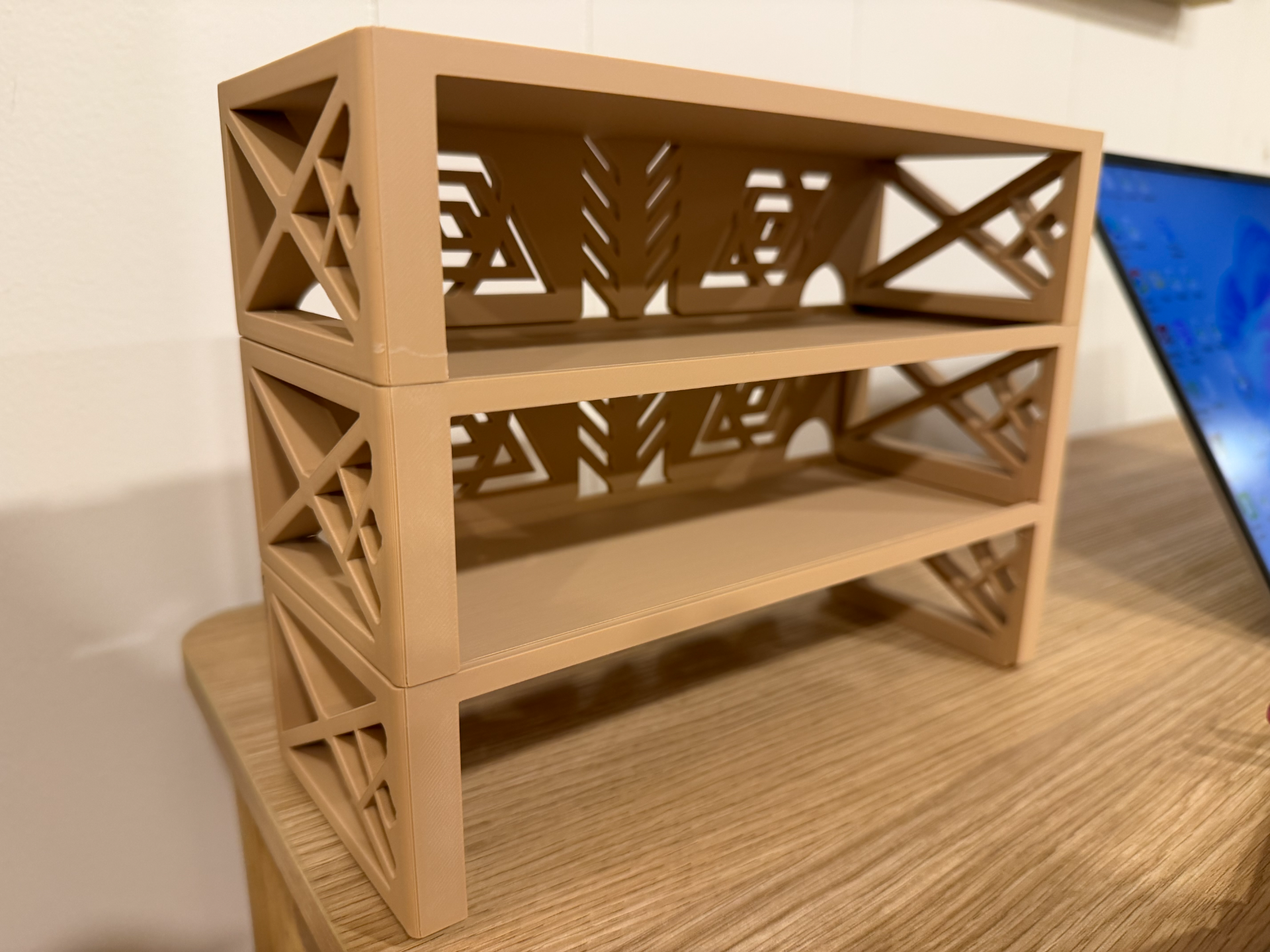 Stackable Desk Organizer Shelf – No Supports