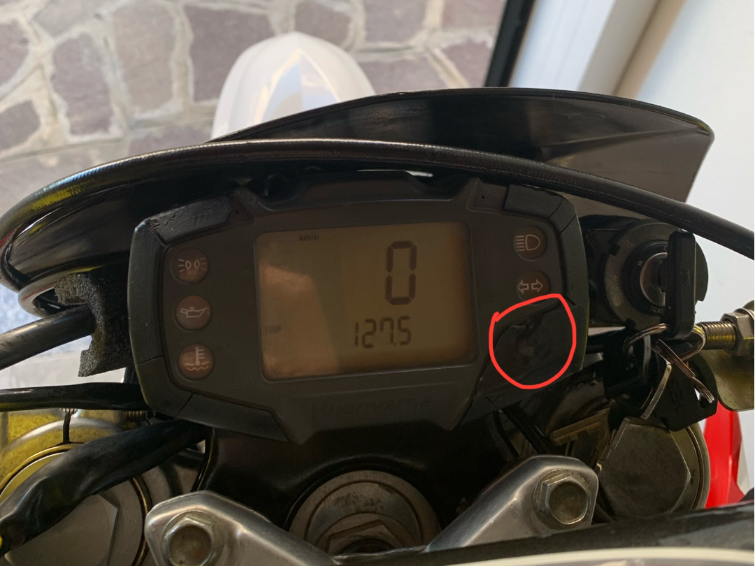 Tasto Menu Interfaccia Husqvarna SMS 125 (2007)