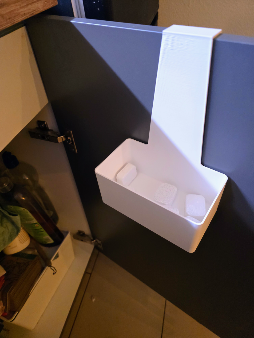 Dishwasher Tablet Box for closet door (d=20mm)