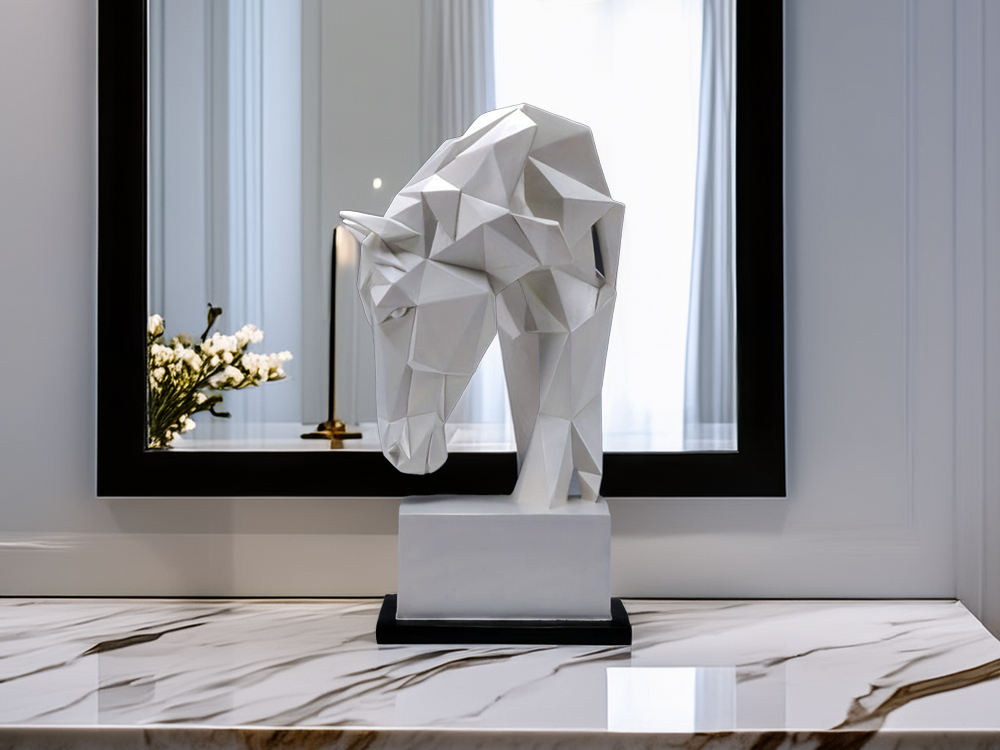 Horse Face Sculpture