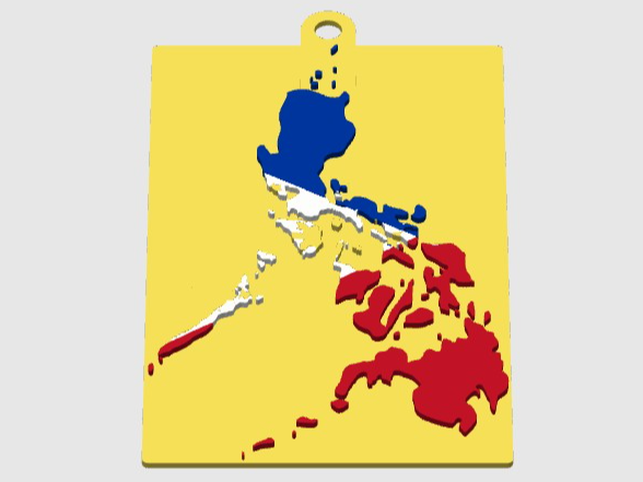 Philippines Map Keychain