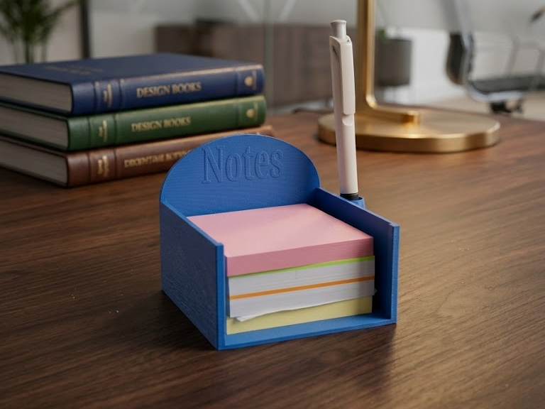 Notes - Notizzettel Block mit Halterung