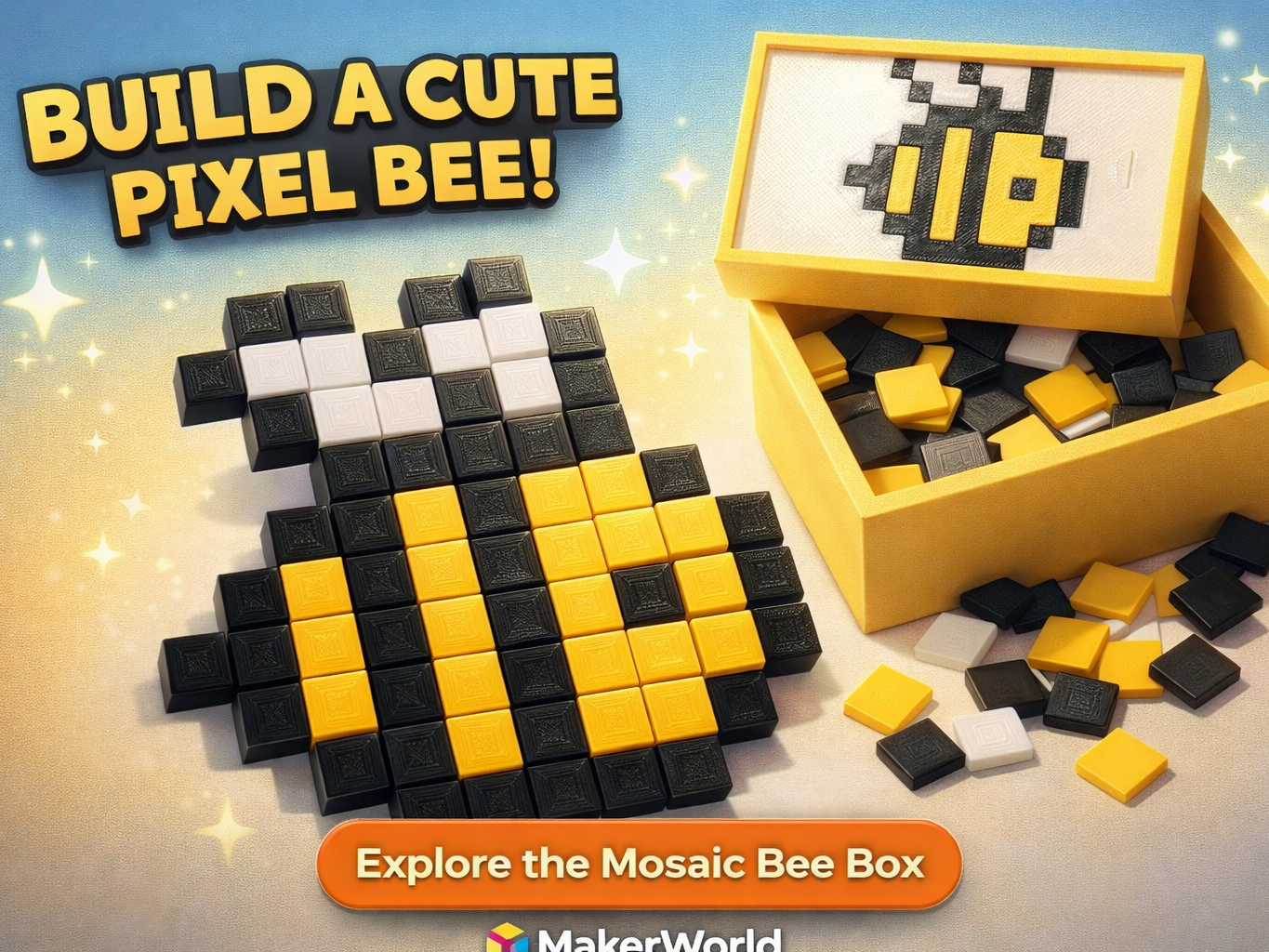 Kit de Mosaïque Pixel Culture Pop – Abeille