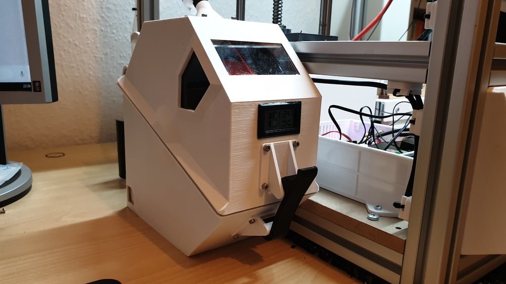 Spool System Spool Holder & Dust Cover (Integrated Hygrometer / thermometer & Silical Gel Tray)