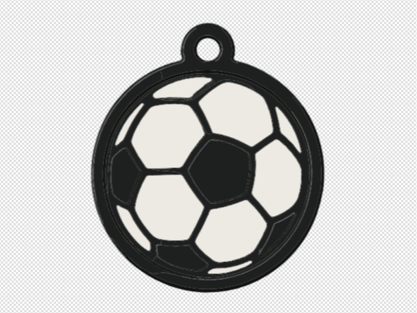 Soccer Ball Keychain – 3D Printable