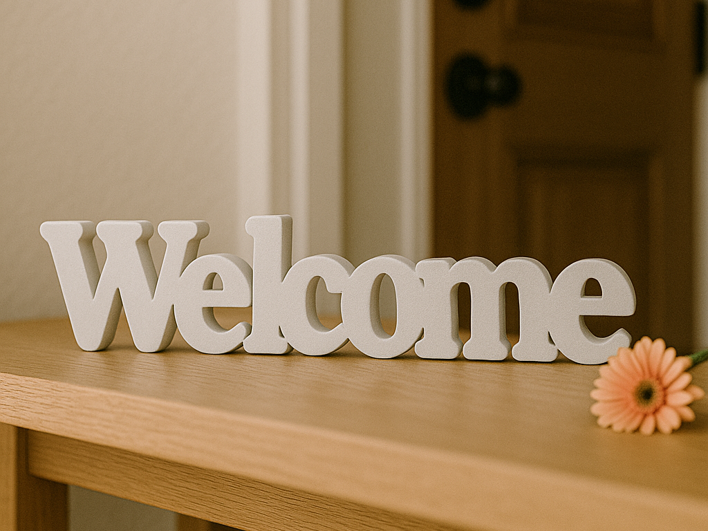 Home Decor Welcome Sign