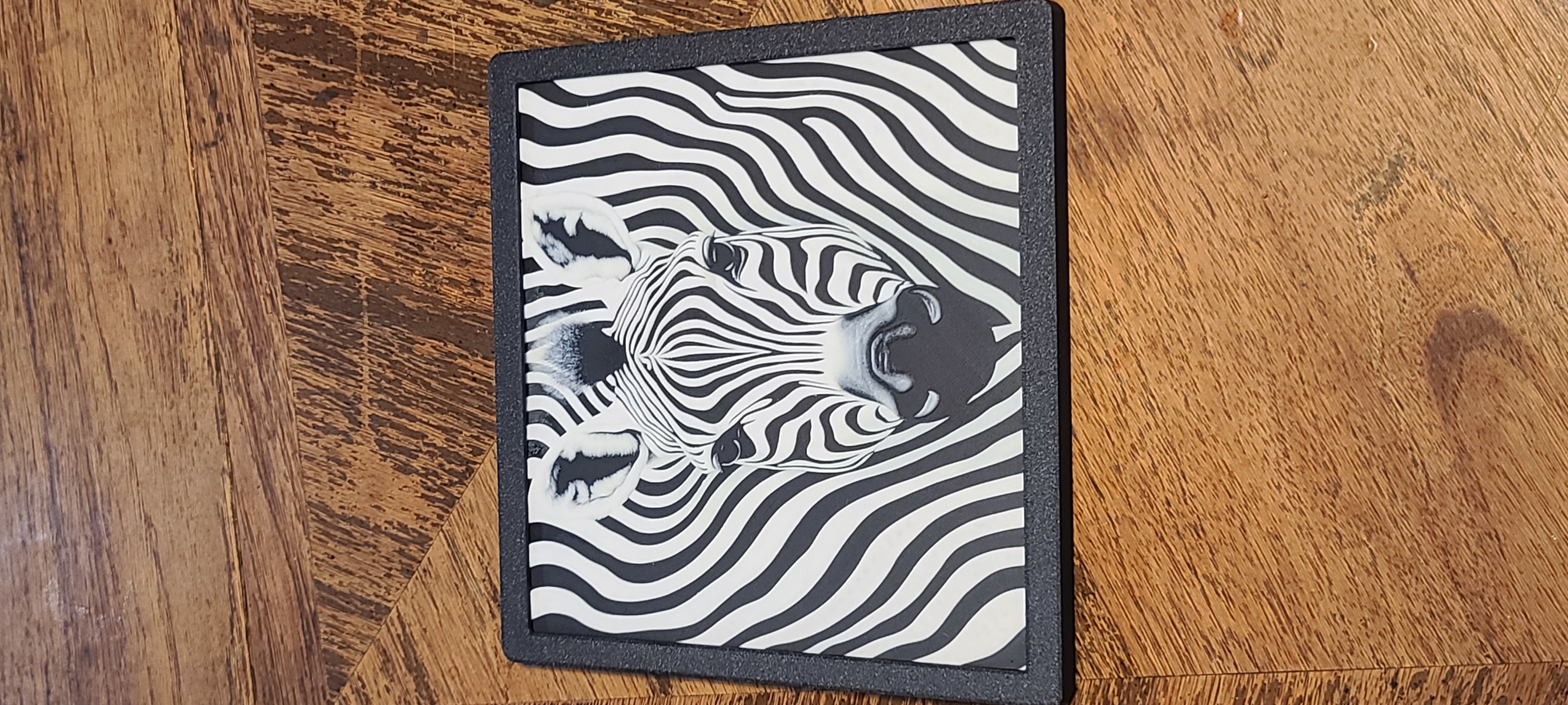 Zebra hueforge 200x200 frame